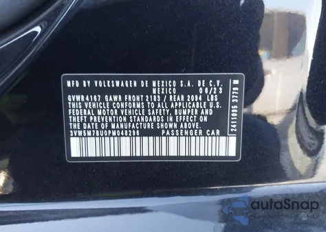 2023 Volkswagen Jetta 1.5T S from USA, damaged, VIN 3VW5M7BU0PM048296